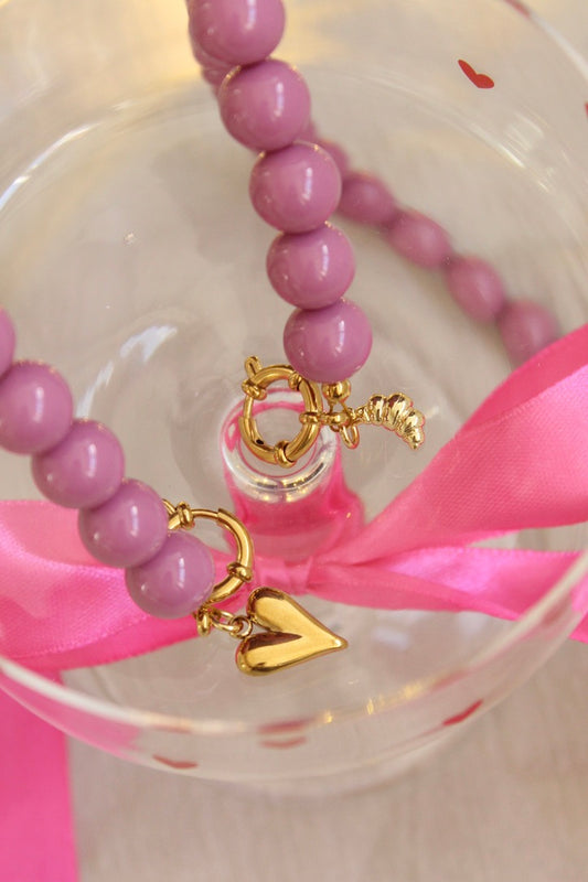 DIY Pakket velvet roze – Maak je eigen ketting