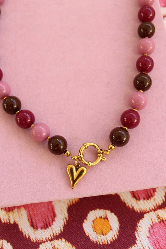 Velvet roze, burgundy en bruin