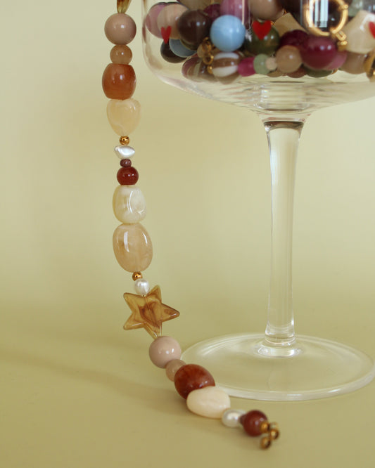 Beige latte ketting