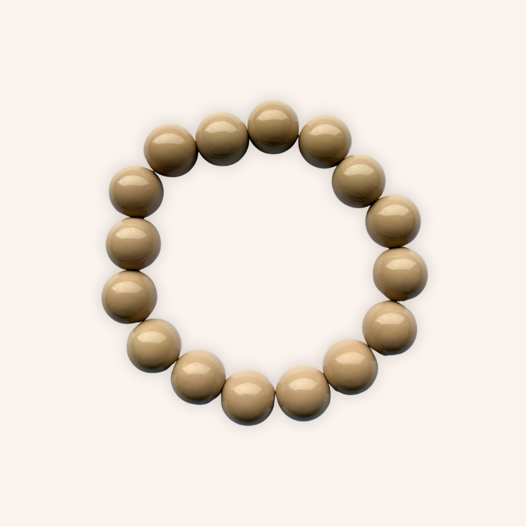 Beige kralen armband