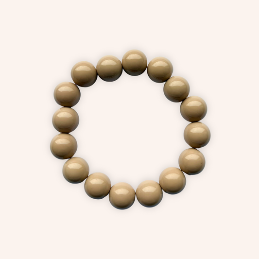 Beige kralen armband