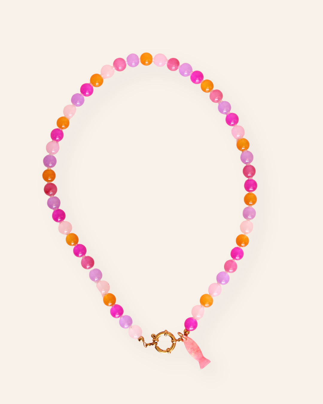 Lovely glaskralen ketting
