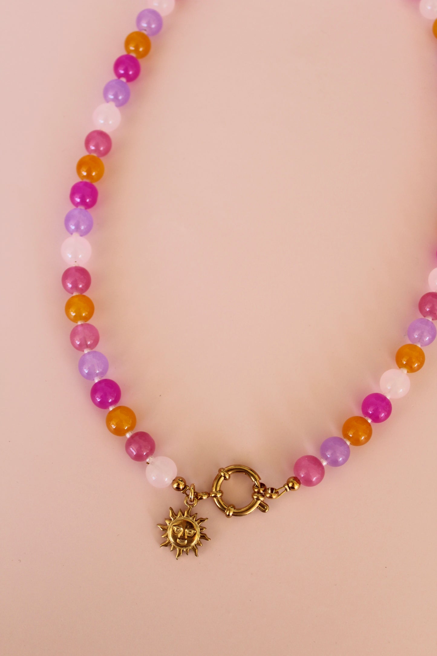Lovely glaskralen ketting