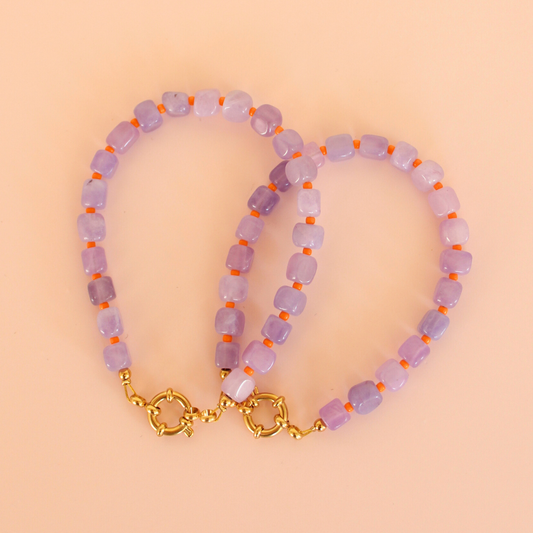 Purple orange armband