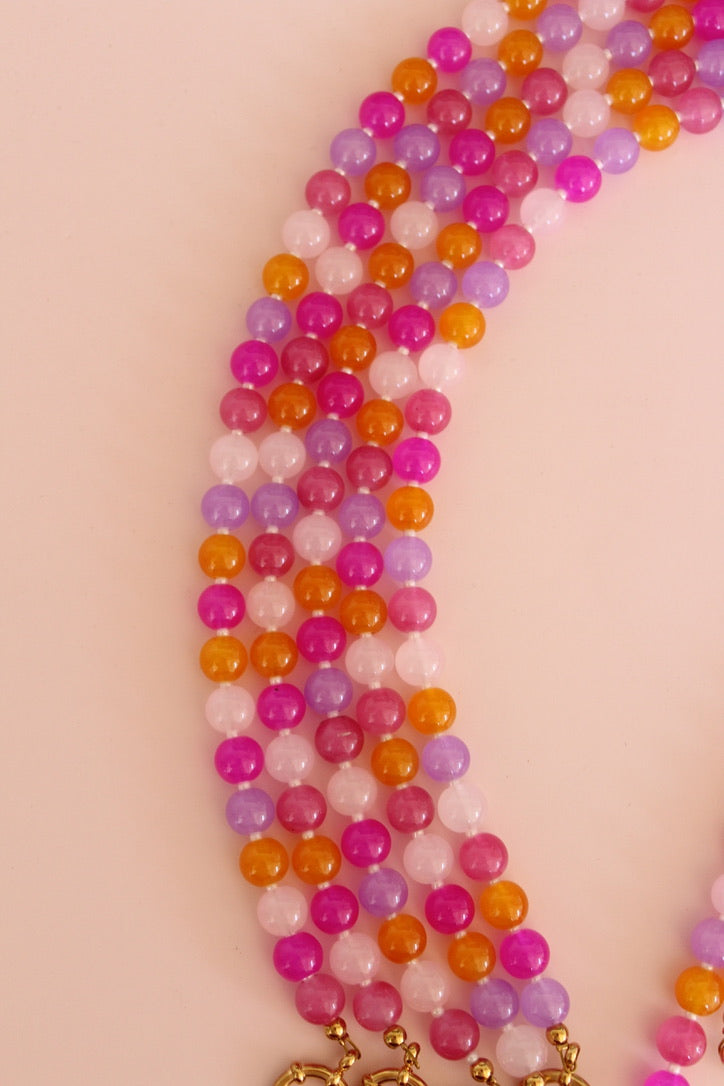 Lovely glaskralen ketting