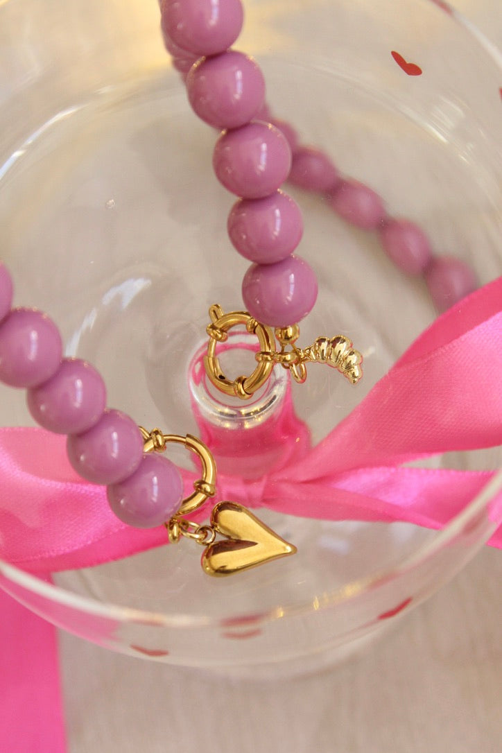 DIY Pakket velvet roze – Maak je eigen ketting