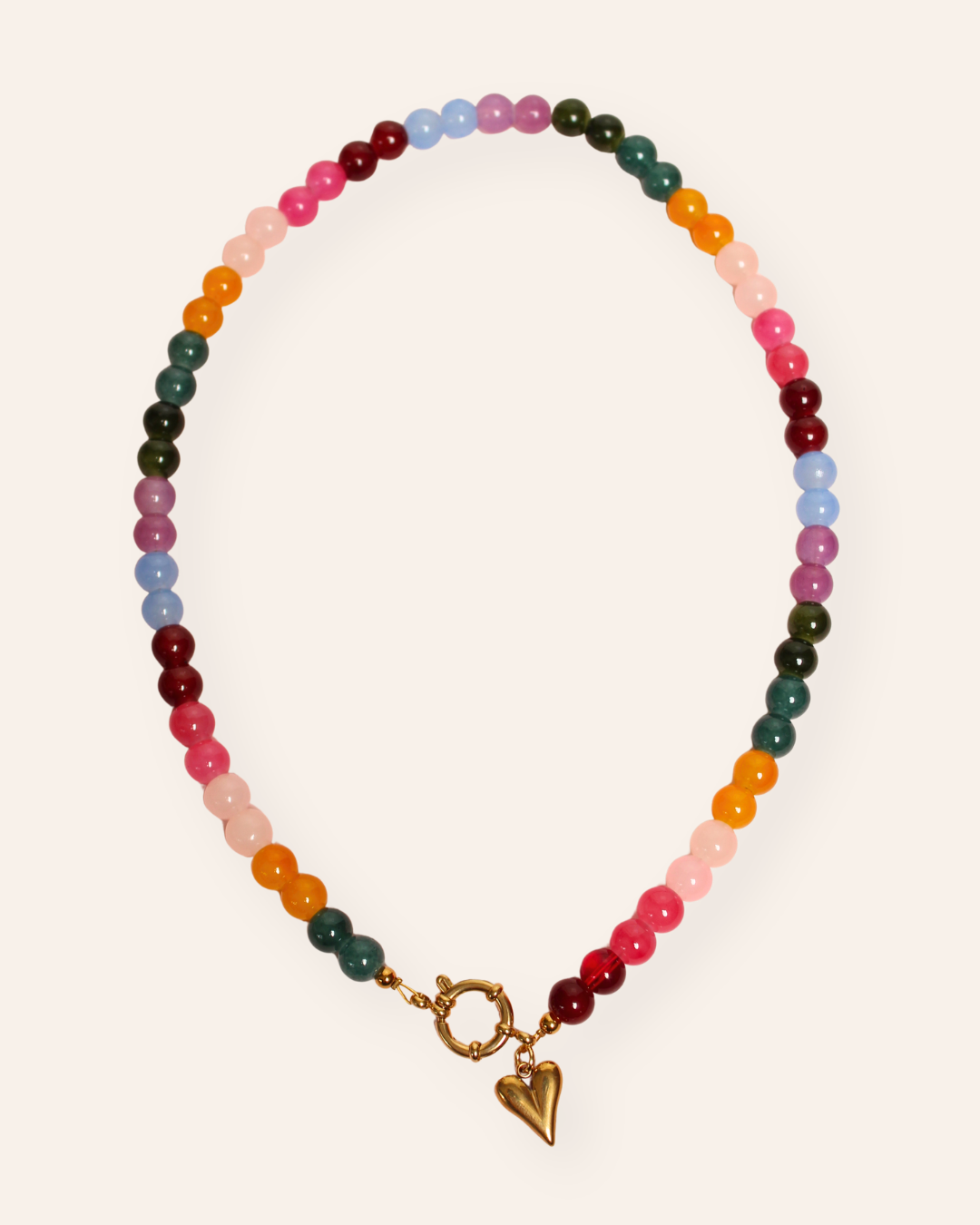 Glassy herfst glaskralen ketting
